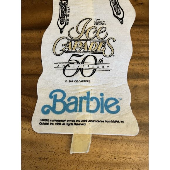 Barbie Ice Capades 50th Anniversary Pennant 1989 Souvenir 23” ( NO STICK ) - Picture 3 of 12